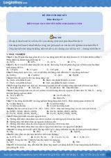Đề thi học kì 1 Hóa 9 - Đề số 9